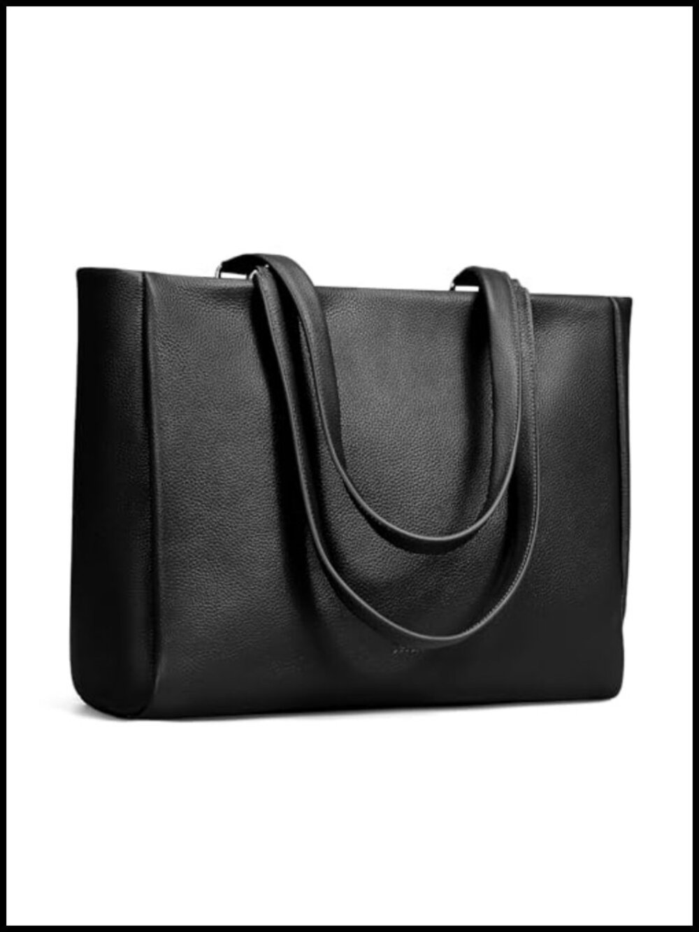Genuine Leather Tote Bag for Women 15" Laptop Compartment Work Travel